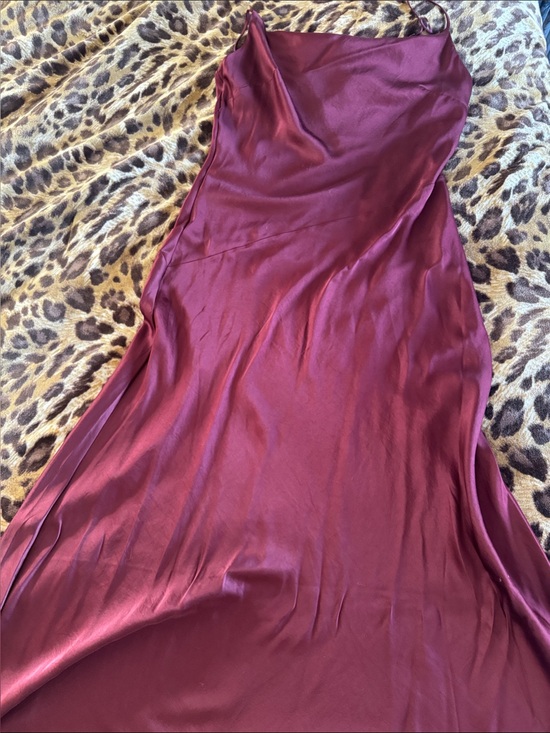 Express Dresses & Skirts - Express Burgundy Satin Slip Dress